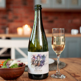 レースホースエレガントダービーパーティー馬術 ワインラベル