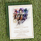 レースホースエレガントダービーパーティー馬術 招待状