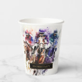 レースホースエレガントダービーパーティー馬術 紙コップ (裏面)