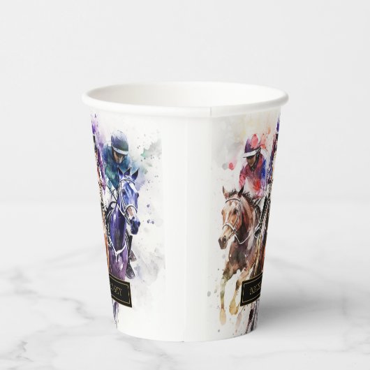 レースホースエレガントダービーパーティー馬術 紙コップ (右)