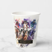 レースホースエレガントダービーパーティー馬術 紙コップ (正面)