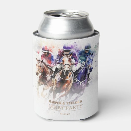 レースホースエレガントダービーパーティー馬術 缶クーラー (缶正面)