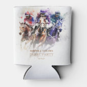 レースホースエレガントダービーパーティー馬術 缶クーラー (正面)