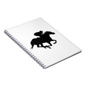 レースホースシルエット ノートブック (右側)