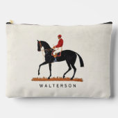 レースホースダービージョッキーヴィンテージスタイル騎馬団 アクセサリーポーチ (正面)