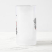 レースホースポートレートシルクス フロストグラスビールジョッキ (中央)