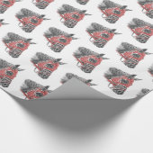 レースホースポートレートシルクス ラッピングペーパー (角)