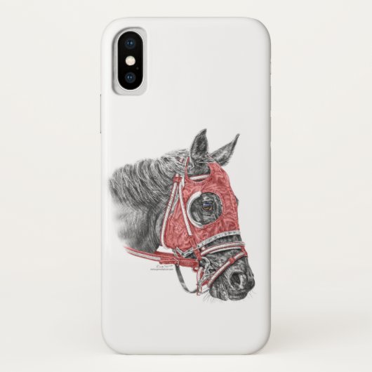 レースホースポートレートシルクス Case-Mate iPhoneケース (裏面)