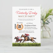 レースホースモダンダービーパーティー馬術 招待状 (スタンド正面)