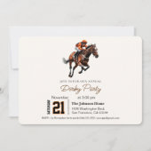レースホースモダンダービーパーティー馬術 招待状 (正面)