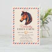 レースホースモダンダービーパーティー馬術 招待状 (スタンド正面)