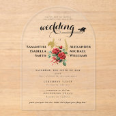 レースホースモダンダービー1 Photo Equestrian結婚's アクリル招待状 (正面)