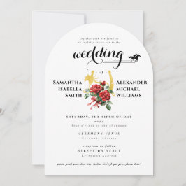 レースホースモダンダービー1 Photo Equestrian結婚's 招待状