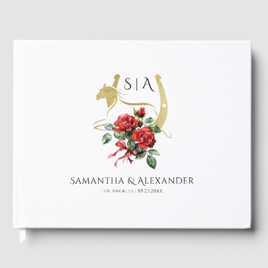 レースホースモダンダービー&ドリンクパーティー馬術 ゲストブック (正面)