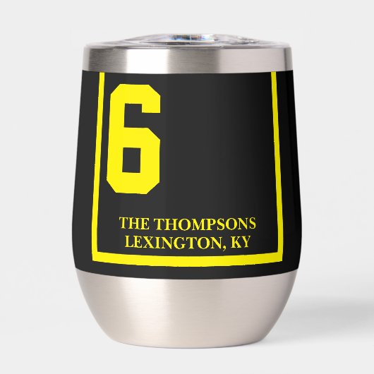 レースホース6ブラックダービパーソナライズされたー (正面)