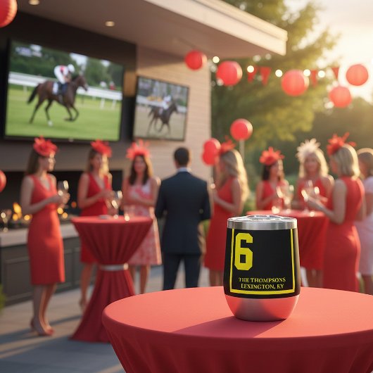 レースホース6ブラックダービパーソナライズされたー