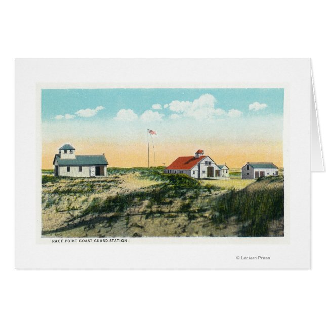 レースポイントコーストガードステーションの表示 (正面横)