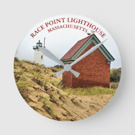 レースポイントライトハウス、マサチューセッツ時計 ラウンド壁時計