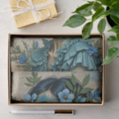 レースマスク付き神秘的なブルードリーマー | 春 薄葉紙 (ギフト)