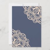 レースムスリム結婚式招待状 招待状 (裏面)