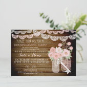 レースメイソンジャールウッド引っ越し祝いパーティー招待状 招待状 (スタンド正面)