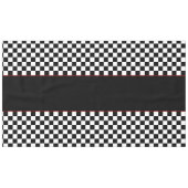 レースモダンをテーマにしたチェッパターン（の模様が）あるク テーブルクロス (正面(横))