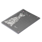 レースモダンス結婚ドレスグレーシックブライダルシャワー ノートブック (左側)