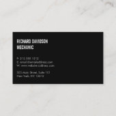 レースモダンフラッグの青いロ車のゴ 名刺 (裏面)