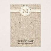 レースモノグラムのラップのイヤリングディスプレイカード (正面)