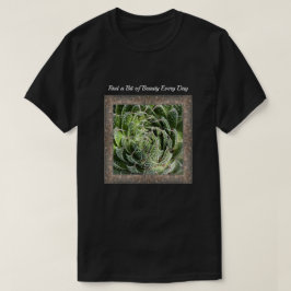 レースユニセックスアロエプラント付きTシャツ Tシャツ