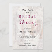 レースユニークガウンブライダルシャワー招待 招待状 (正面)