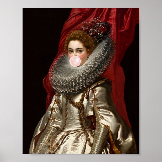 レースラフ付きバブルガムディバ ポスター (正面)