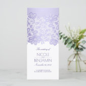 レースラベエレガントンダーパープル結婚式 プログラム (スタンド正面)