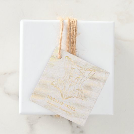 レースランジェリーブティックロゴ フェイバータグ (箱)