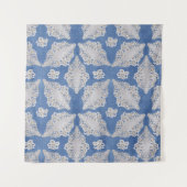 レースリピート付きデニム タペストリー (正面)