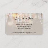 レースリボン | モダン Glam名刺 名刺 (裏面)