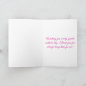 レースリボン 母の日おめでとう カード (内部)