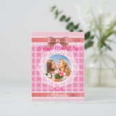 レースリボン 母の日おめでとう ポストカード (スタンド正面)