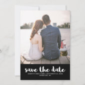 レースルックの結婚式　Save the Date フォト セーブザデート (正面)