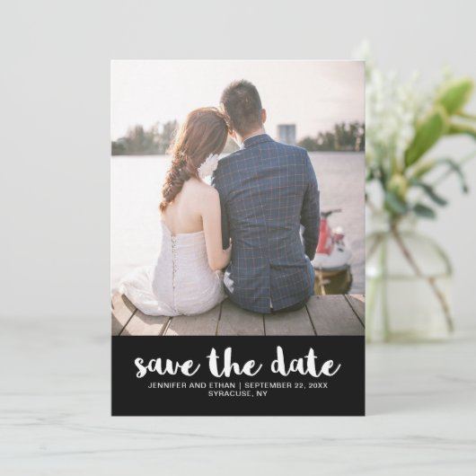 レースルックの結婚式 Save the Date フォト セーブザデート (スタンド正面)