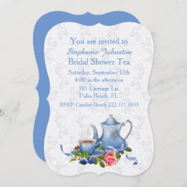 レースルックブライダルシャワーティーパーティの招待状 招待状