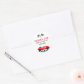 レースレッドカーレーシンをありがとう ラウンドシール (封筒)