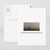 レースロックライトハウスロングアイランドサウンド ポストカード (正面/裏面)