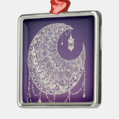 レース三日月 メタルオーナメント (左)