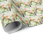 レース上のエキゾチックな鳥 ラッピングペーパー (ロールコーナー)
