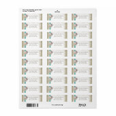 レース上の真珠、ヒトデと砂ドル ラベル (フルシート)