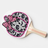 レース不気味ハロウィーンパンプキンコケット 卓球ラケット (横)