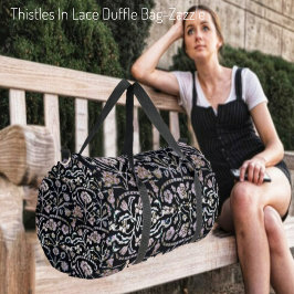 レース中のアザミ ダッフルバッグ