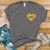レース付きソフトボール番号momシャツハートデザイン tシャツ