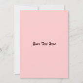 レース付きバレンタイン詩 招待状 (裏面)